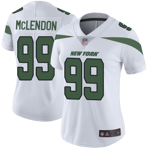 New York Jets Limited White Women Steve McLendon Road Jersey NFL Football #99 Vapor Untouchable->women nfl jersey->Women Jersey